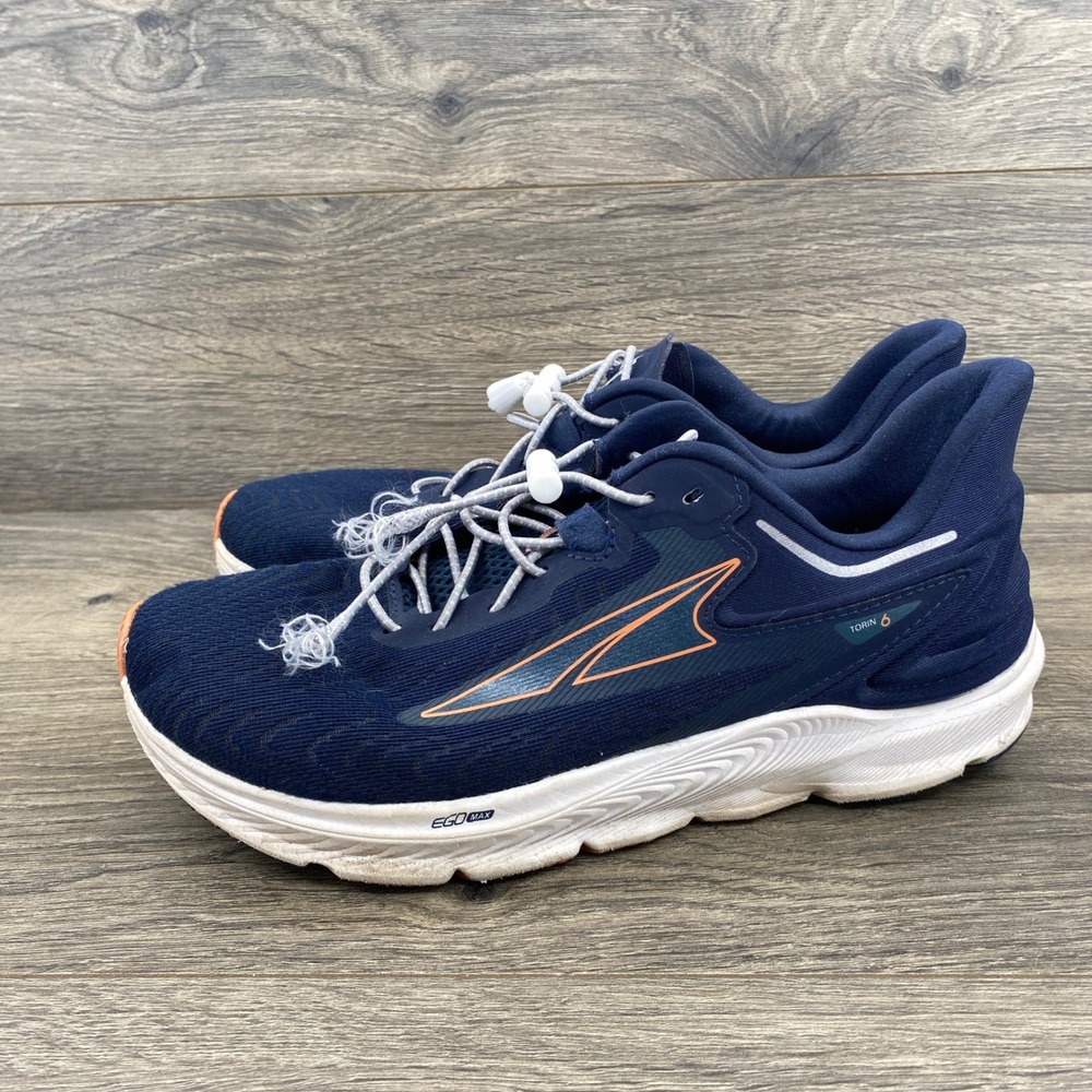 Altra Torin 6 Running Shoes Womens 8.5 Navy Blue Orange Sneaker